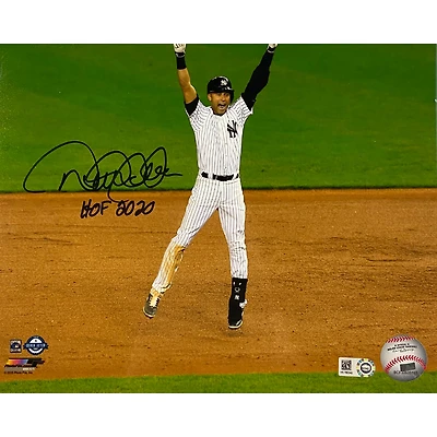 Derek Jeter New York Yankees Autographed Celebration Photograph with "HOF 2020" Inscription