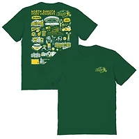Women's Vive La Fete  Green NDSU Bison Impressions Artwork Relaxed Fit T-Shirt