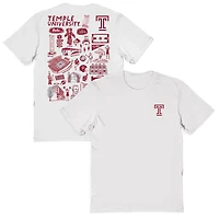 Women's Vive La Fete Temple Owls Impressions Artwork Relaxed Fit T-Shirt