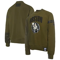 Men's NBA x Two Hype  Olive Boston Celtics Culture & Hoops Collection Premium Pullover Sweatshirt