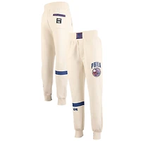 Men's NBA x Two Hype  Cream Philadelphia 76ers Culture & Hoops Collection Premium Jogger Pants