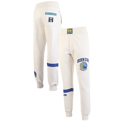 Men's NBA x Two Hype  Cream Golden State Warriors Culture & Hoops Collection Premium Jogger Pants