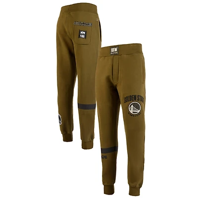 Men's NBA x Two Hype  Olive Golden State Warriors Culture & Hoops Collection Premium Jogger Pants