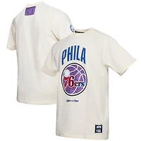 Men's NBA x Two Hype  Cream Philadelphia 76ers Culture & Hoops Collection Premium T-Shirt