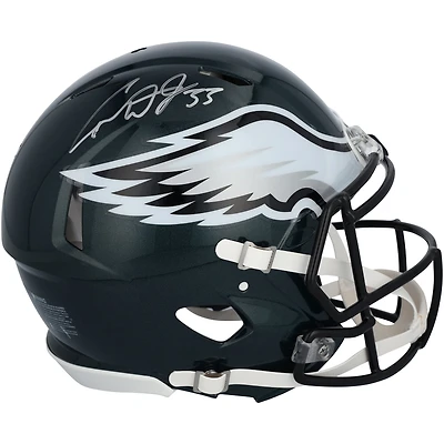 Cooper DeJean Philadelphia Eagles Autographed Super Bowl LIX Champions Riddell Logo Speed Authentic Helmet