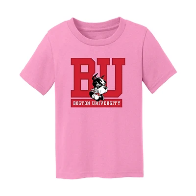 Toddler Chad & Jake  Light Pink Boston University Logo T-Shirt