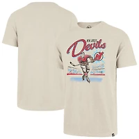 Men's '47  Natural New Jersey Devils Hockey Player Golden Age Scrum T-Shirt