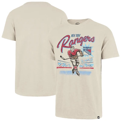 Men's '47  Natural New York Rangers Hockey Player Golden Age Scrum T-Shirt