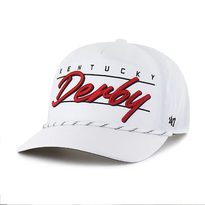 Men's '47 White Kentucky Derby Condor Rope Hitch Adjustable Hat