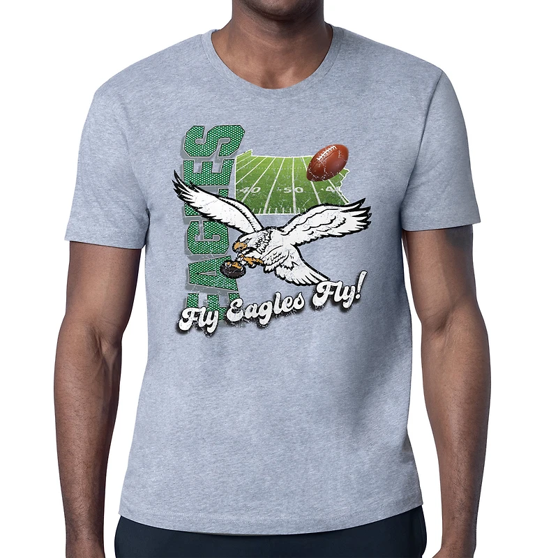 Men's Starter Philadelphia Eagles Distressed Retro State Field T-Shirt