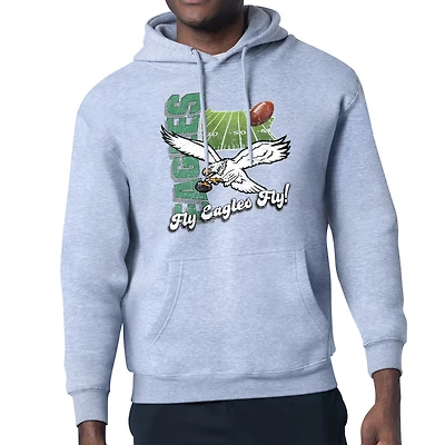 Men's Starter Philadelphia Eagles Retro State Field Fleece Pullover Hoodie