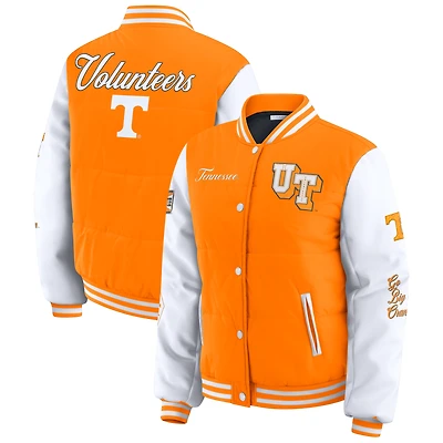 Women's WEAR by Erin Andrews  Tennessee Orange Volunteers Varsity Puffer Jacket