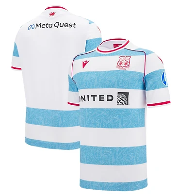 Men's Macron White Wrexham 2025/26 Third Replica Jersey