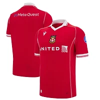 Men's Macron Red Wrexham 2025/26 Home Replica Jersey