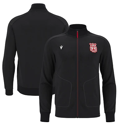 Men's Macron Black Wrexham Anthem Full-Zip Jacket