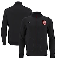 Men's Macron Black Wrexham Anthem Full-Zip Jacket