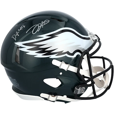Jalen Hurts & DeVonta Smith Philadelphia Eagles Autographed Super Bowl LIX Champions Riddell Logo Speed Authentic Helmet