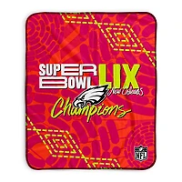 Pegasus Philadelphia Eagles Super Bowl LIX Champions 50" x 60" Pixel Fleece Blanket