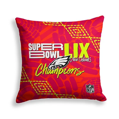 Pegasus  Philadelphia Eagles Super Bowl LIX Champions 18" x 18" Décor Pillow