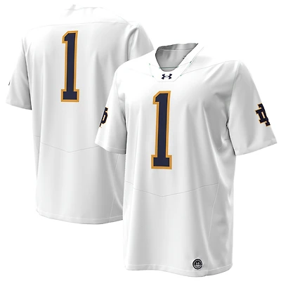Men's Under Armour  White Notre Dame Fighting Irish Premier Football Jersey