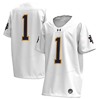 Youth Under Armour  White Notre Dame Fighting Irish Replica Football Jersey