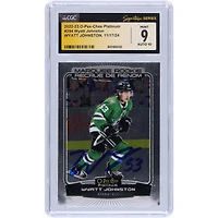 Wyatt Johnston Dallas Stars Autographed 2022-23 Upper Deck O-Pee-Chee Platinum #294 CGC Fanatics Witnessed Authenticated 9/10 Rookie Card