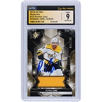 Roman Josi Nashville Predators Autographed 2019-20 Upper Deck SPx Materials Jersey Relic #22 #/199 CGC Fanatics Witnessed Authenticated 9/10 Card