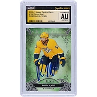 Roman Josi Nashville Predators Autographed 2020-21 Upper Deck Artifacts #104 #/499 CGC Fanatics Witnessed Authenticated Auto 10 Card