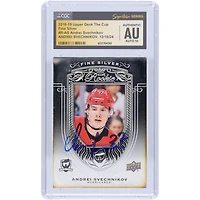 Andrei Svechnikov Carolina Hurricanes Autographed 2018-19 Upper Deck The Cup Fine Silver #R-AS CGC Fanatics Witnessed Authenticated Auto 10 Rookie Card