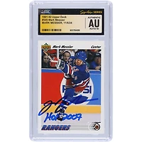Mark Messier New York Rangers Autographed 1991-92 Upper Deck #545 CGC Fanatics Witnessed Authenticated Auto 10 Card with "HOF 2007" Inscription