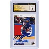 Mark Messier New York Rangers Autographed 1991-92 Upper Deck #545 CGC Fanatics Witnessed Authenticated Card with "HOF 2007" Inscription