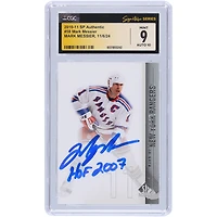 Mark Messier New York Rangers Autographed 2010-11 Upper Deck SP Authentic #58 CGC Fanatics Witnessed Authenticated Card with "HOF 2007" Inscription