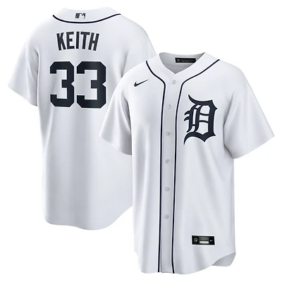 Men's Nike Colt Keith White Detroit Tigers Home Replica Jersey