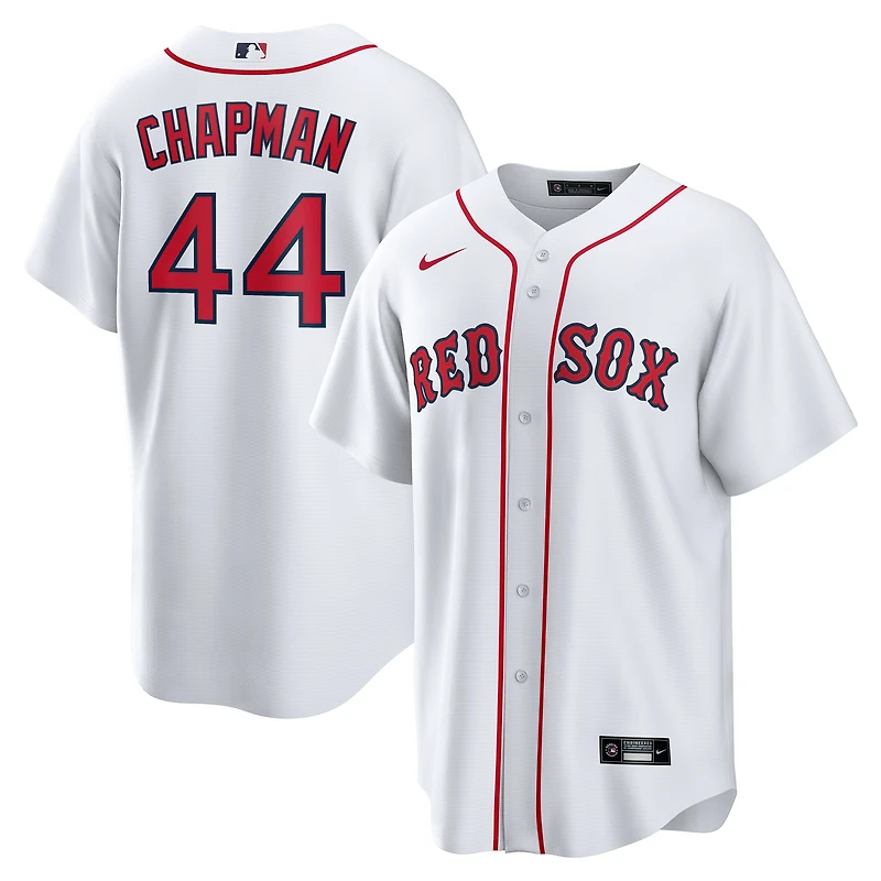 Men's Nike Aroldis Chapman White Boston Red Sox Home Replica Jersey