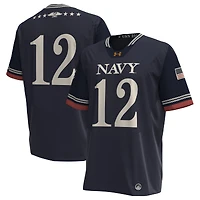 Men's Under Armour Navy Navy Midshipmen 250th Anniversary Uniform Sideline Collection Replica Jersey