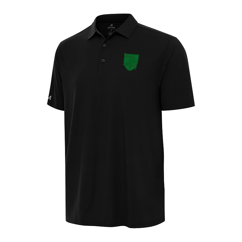 Men's Antigua Black Army Black Knights St. Patrick's Day Era Polo