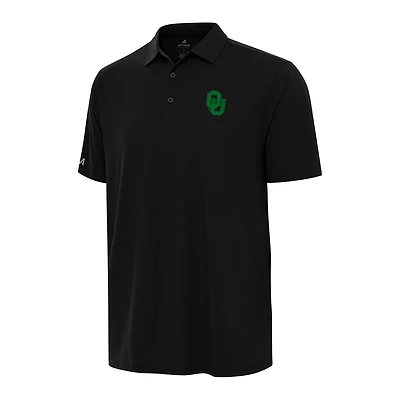 Men's Antigua Black Oklahoma Sooners St. Patrick's Day Era Polo