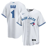 Men's Nike  White Toronto Blue Jays #1 Dad Home Replica Jersey