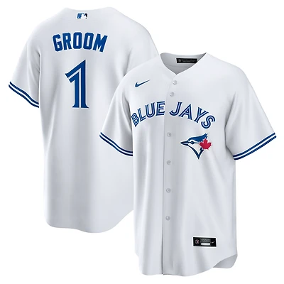 Men's Nike  White Toronto Blue Jays #1 Groom Home Replica Jersey
