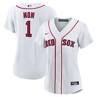 Women's Nike  White Boston Red Sox #1 Mom Home Replica Jersey
