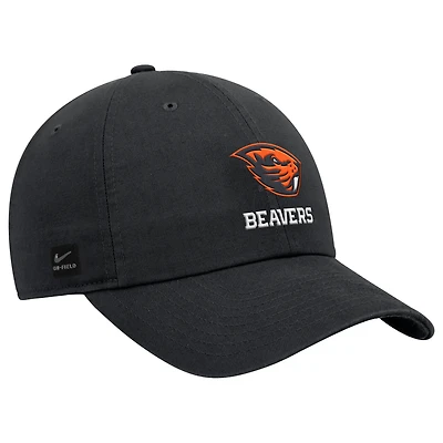 Men's Nike Black Oregon State Beavers 2025 On-Field Club Adjustable Hat