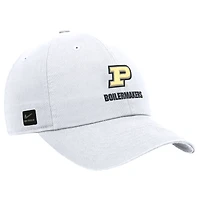 Men's Nike White Purdue Boilermakers 2025 On-Field Club Adjustable Hat