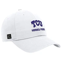 Men's Nike White TCU Horned Frogs 2025 On-Field Club Adjustable Hat