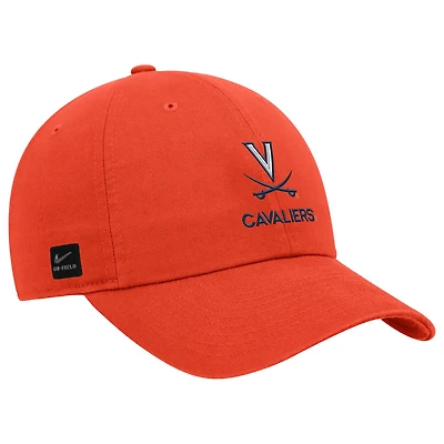 Men's Nike Orange Virginia Cavaliers 2025 On-Field Club Adjustable Hat
