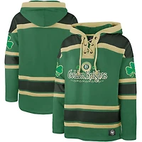Men's '47  Kelly Green Vegas Golden Knights St. Patrick's Day McLucky Superior Lacer Pullover Hoodie