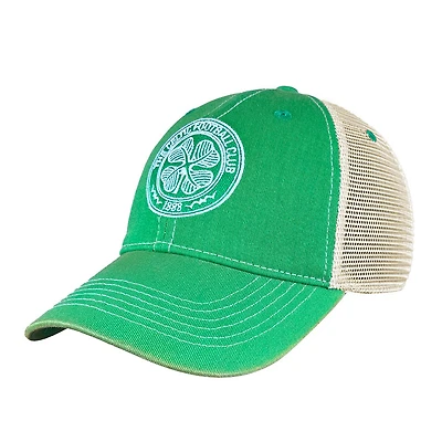 Men's 1863FC  Green Celtic Tea Washed Vintage Trucker Adjustable Hat