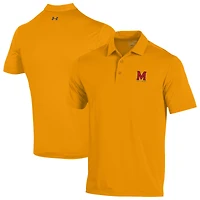 Men's Under Armour  Yellow Maryland Terrapins Performance Playoff Polo