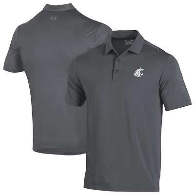 Men's Under Armour  Gray Washington State Cougars Performance Playoff Polo