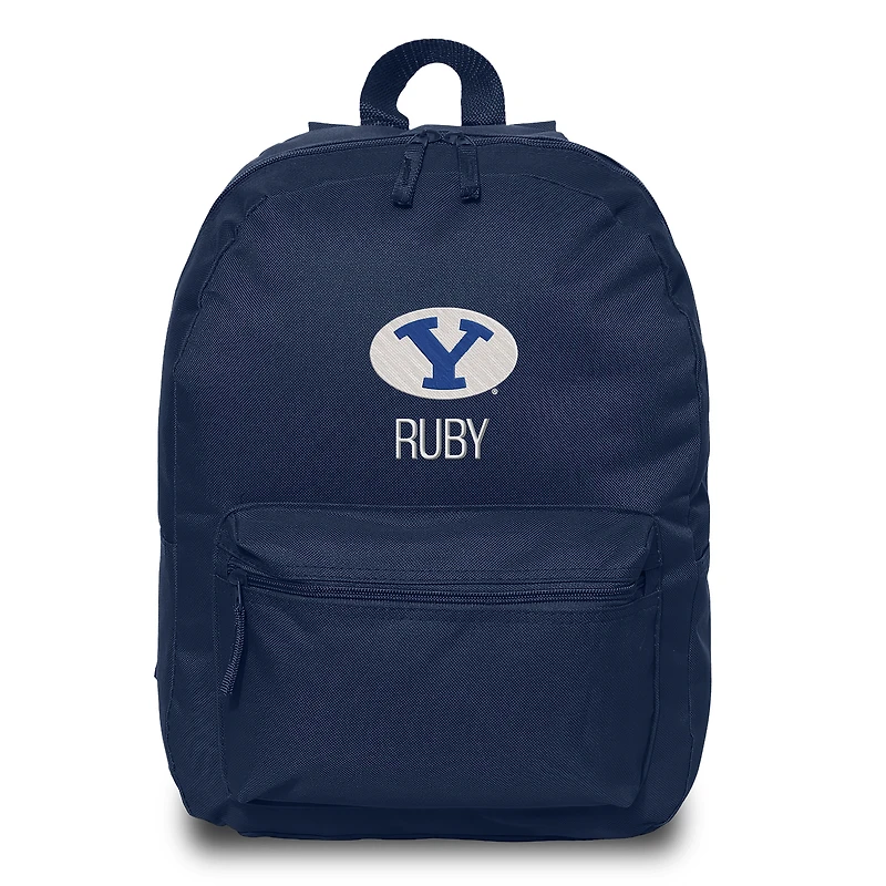 Chad & Jake Navy BYU Cougars Personalized Backpack
