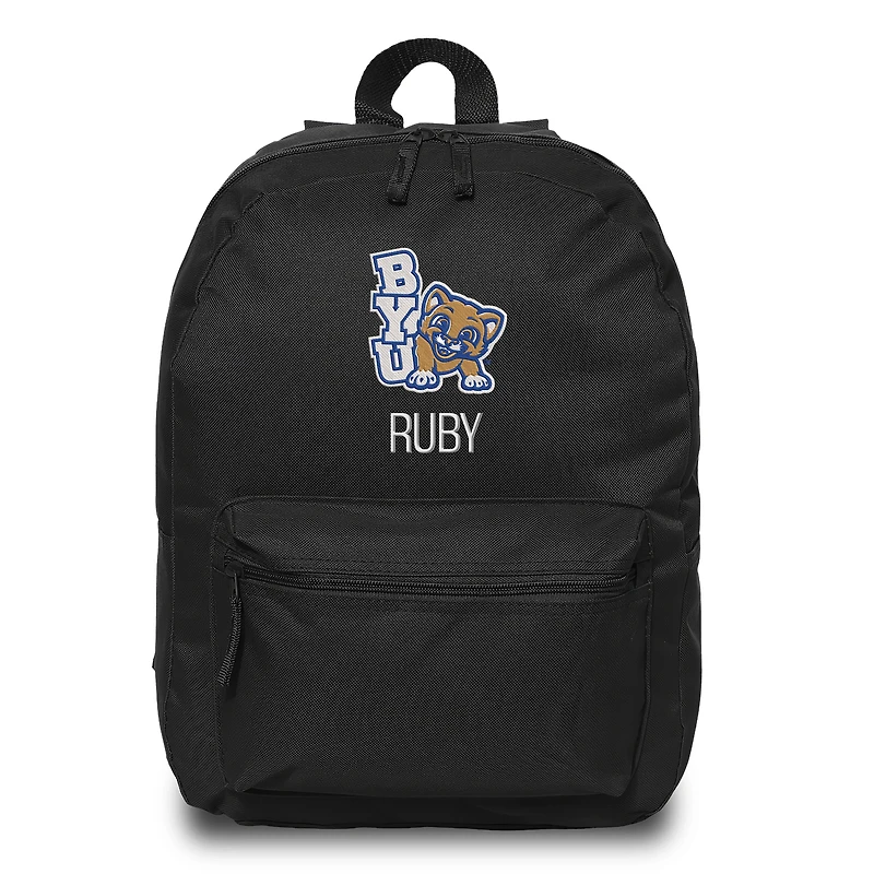 Chad & Jake Black BYU Cougars Personalized Backpack